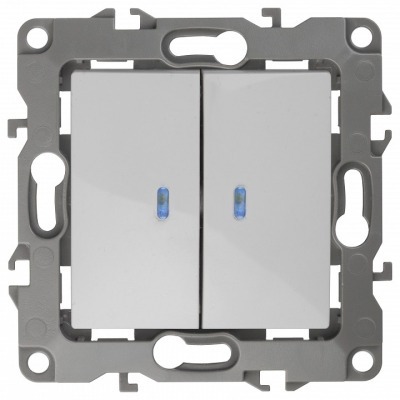 Выключатель двухклавишный с...