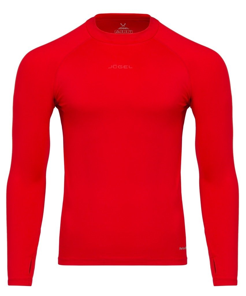 Фото Джемпер компрессионный JÖGEL PerFormDRY Baselayer Warm Top, красный (2110392) - интернет-магазин МегаТерем в Москве