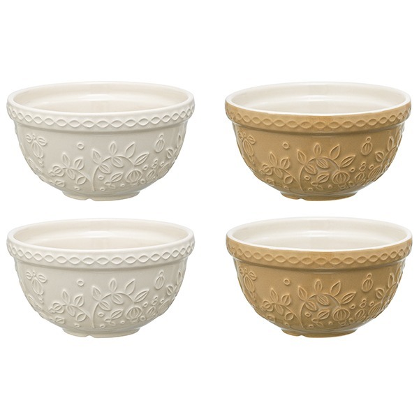 Фото Набор из 4 пиал кремового/бежевого цветов с рельефным узором Ягоды Тайги из коллекции russian north, 130 мл (75208) - интернет-магазин МегаТерем в Москве