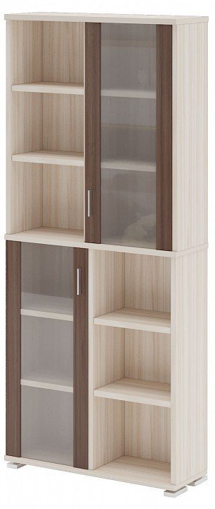 Фото Шкаф-витрина Домино ПУ-30-2-ФС MER_PU-30-2-FS_KSH-CH - интернет-магазин МегаТерем в Москве