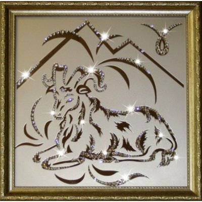 Картина Овен 35х35 см с кри...