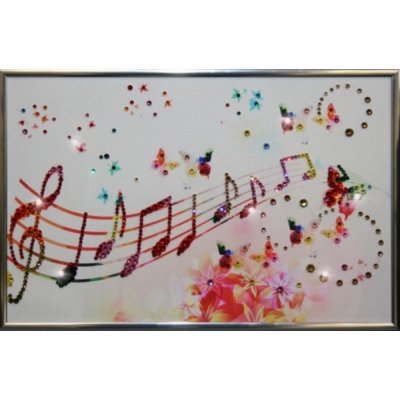 Картина Музыка настроения с кристаллами Swarovski (1347)