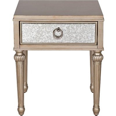 Тумба с зерк. отделкой с ящ...