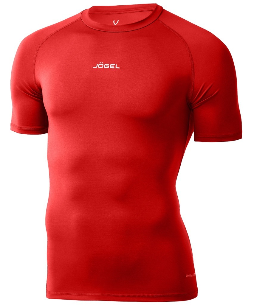 Фото Футболка компрессионная с коротким рукавом JÖGEL CAMP PerFormDRY Top SS, красный (2125190) - интернет-магазин МегаТерем в Москве