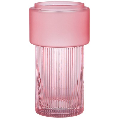 Ваза "jade" pink диаметр 10см высота 20см Lefard (182-1025)