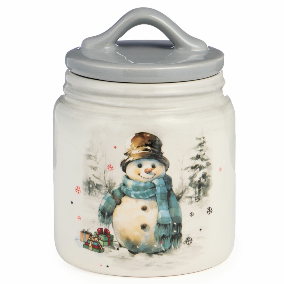 Фото Банка agness с новым годом! 10*14 см 500 мл (358-2324)  - интернет-магазин МегаТерем в Москве