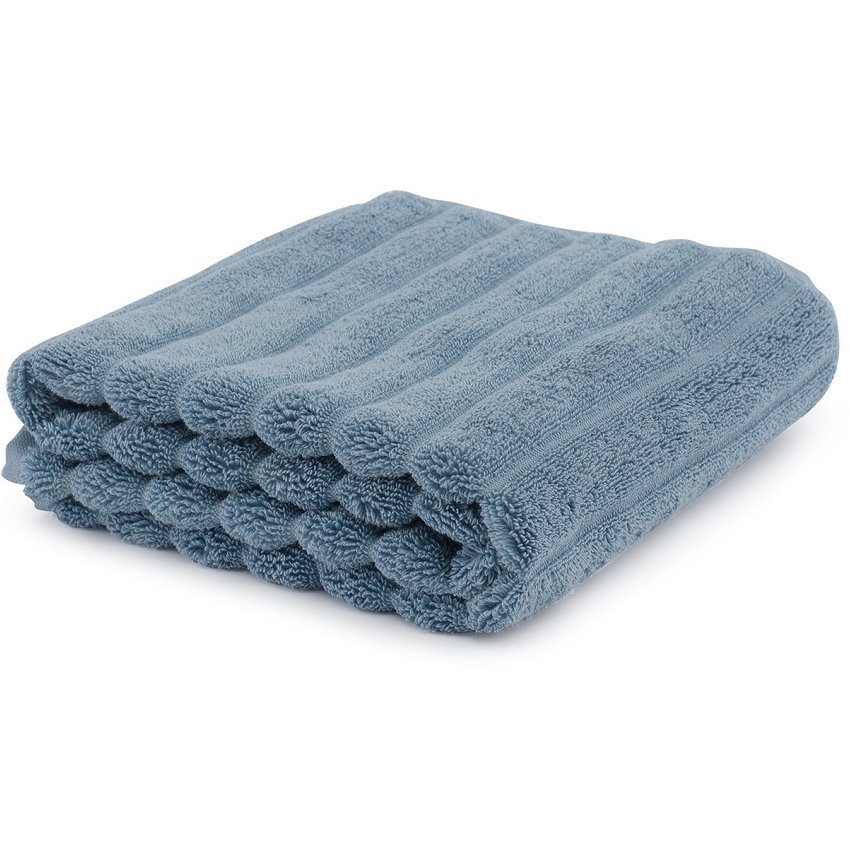 Фото Полотенце для рук waves джинсово-синего цвета из коллекции essential, 50х90 см (70643) - интернет-магазин МегаТерем в Москве