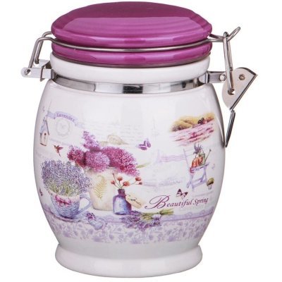 Банка agness "лавандовая весна" 11,5*15 см 750 мл (358-1103) 