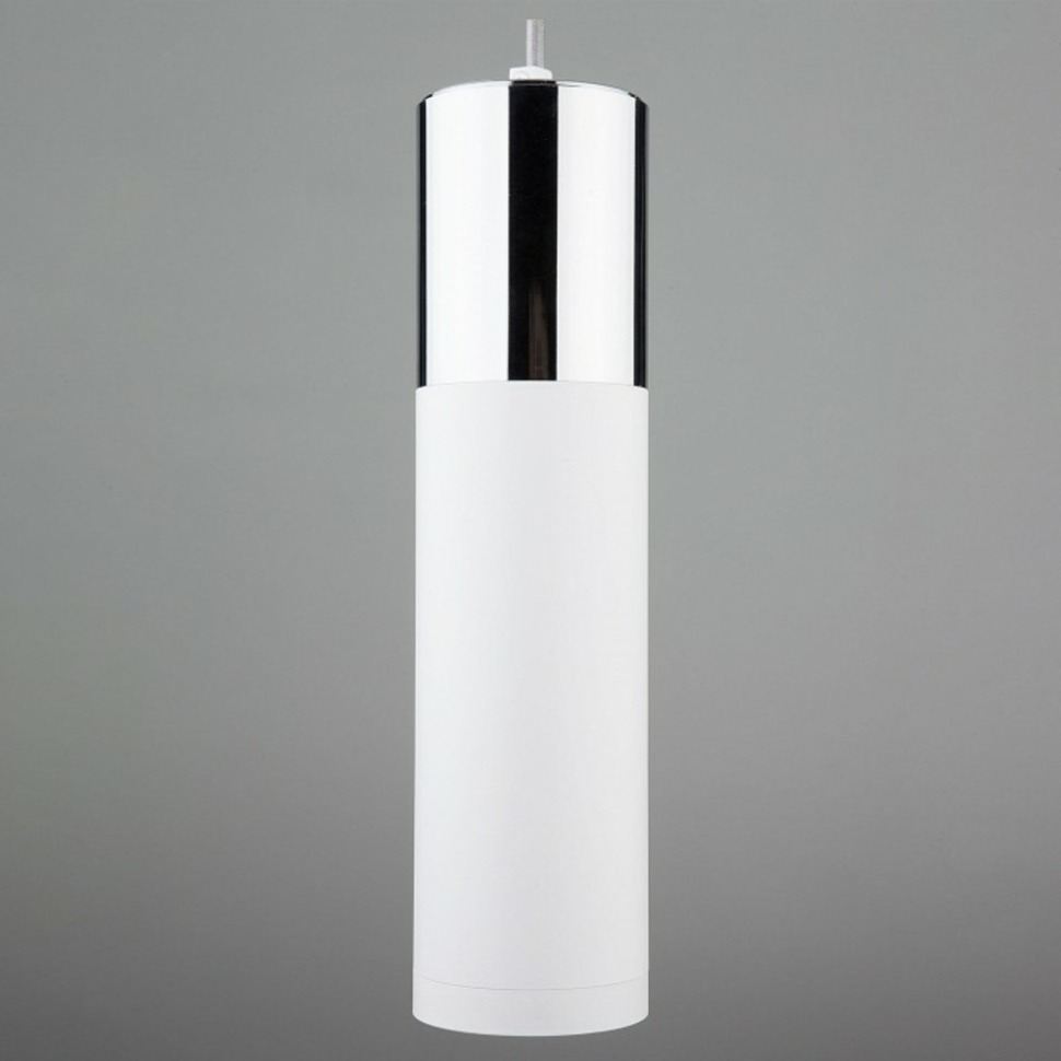 Фото Подвесной светильник Eurosvet Double Topper 50135/1 LED хром/белый EV_84444 - интернет-магазин МегаТерем в Москве