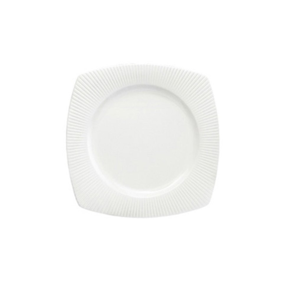 Фото Тарелка квадратная S0513, 21.5 см, фарфор, white - интернет-магазин МегаТерем в Москве