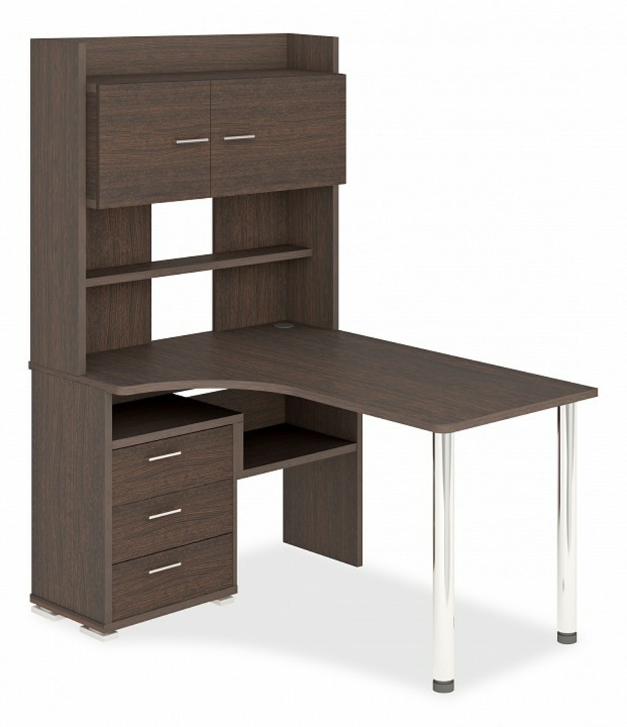 Фото Стол компьютерный Домино СР-133-130 MER_SR-133-V-LEV - интернет-магазин МегаТерем в Москве