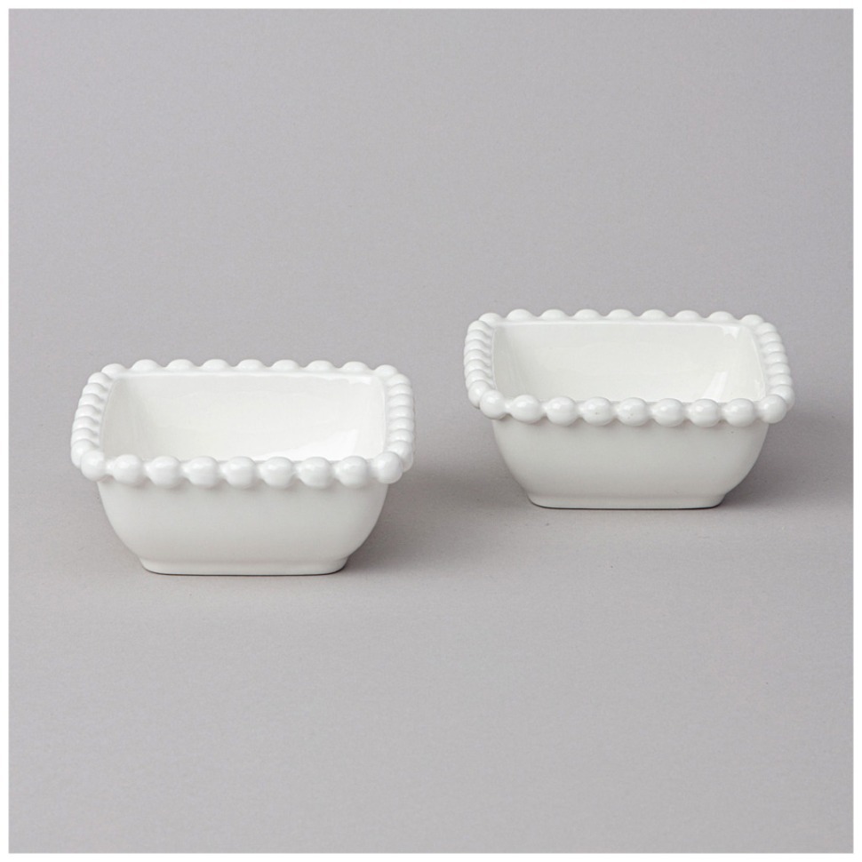 Фото Набор салатников квадратных lefard pearl 2 шт. 10*4 см 120 мл (761-102)  - интернет-магазин МегаТерем в Москве