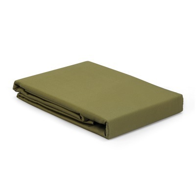 Простыня из премиального сатина оливкового цвета из коллекции essential, 240х270 см (79837)