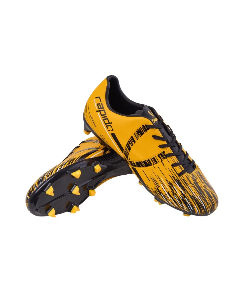 Фото БЕЗ УПАКОВКИ Бутсы футбольные JÖGEL Rapido FG Yellow/black (2131928) - интернет-магазин МегаТерем в Москве