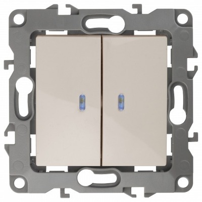 Выключатель двухклавишный с...