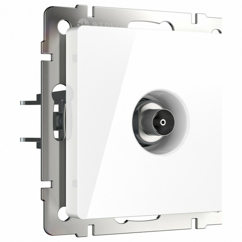 Фото ТВ-розетка оконечная без рамки Werkel белый W1183001 WRK_a051107 - интернет-магазин МегаТерем в Москве