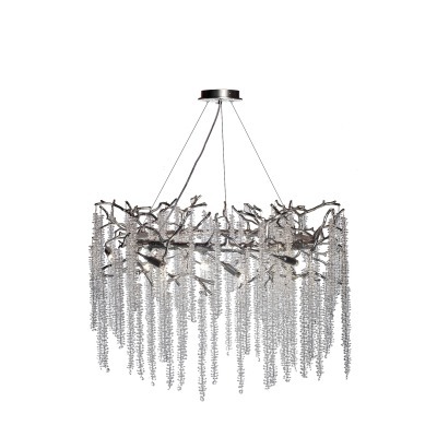 Люстра d.80*45см, металл цвет серебро (TT-00012986)