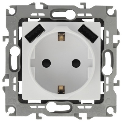 Розетка с заземлением и со ...