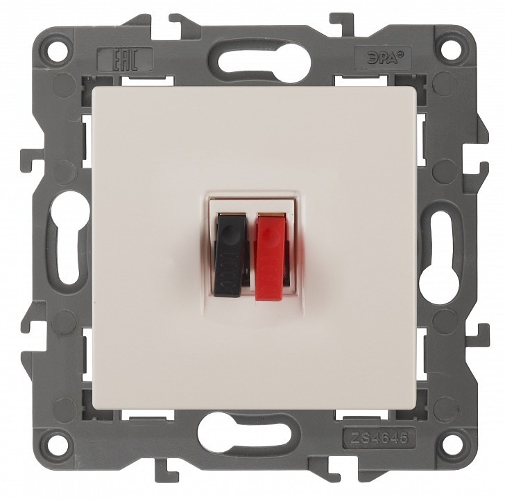 Фото Розетка акустическая без рамки Эра Эра Elegance 14-3111-02 ER_B0034321 - интернет-магазин МегаТерем в Москве