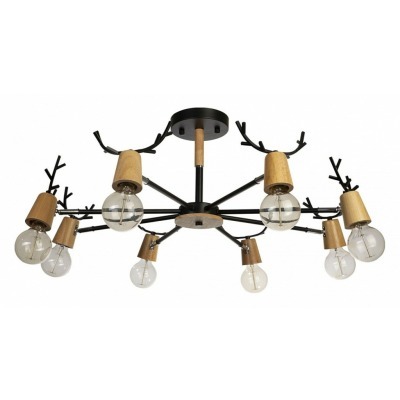 Люстра на штанге Loft it Sven 10024/8 Black LF_10024_8_Black