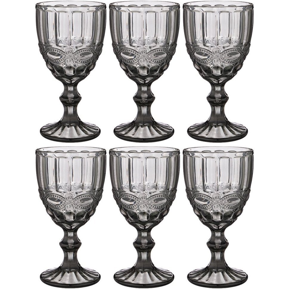 Фото Набор бокалов для вина серпентина из 6шт. серия muza color 300мл. / в=17 см Lefard (781-107) - интернет-магазин МегаТерем в Москве