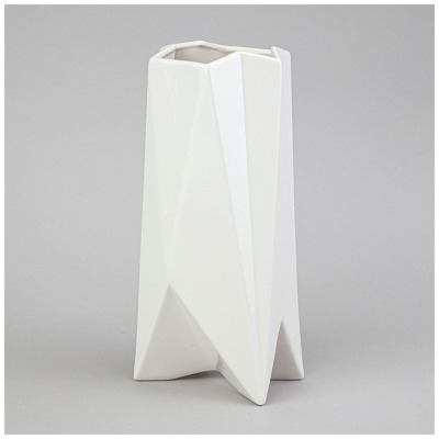 Ваза 10.5*8*24см цвет: белы...