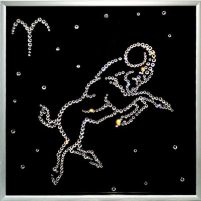 Картина Овен 25х25 см с кри...