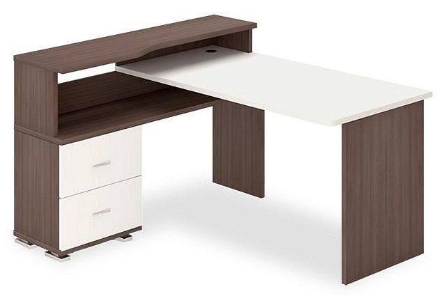 Фото Стол письменный Домино СР-620/140 C MER_SR-620-140-C-SHBEBE-CH-LEV - интернет-магазин МегаТерем в Москве