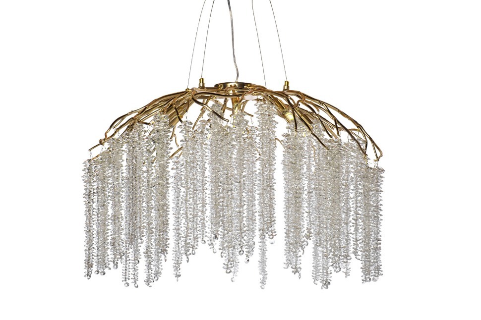 Фото Люстра d.100*45 см, металл цвет золото (TT-00012894) - интернет-магазин МегаТерем в Москве