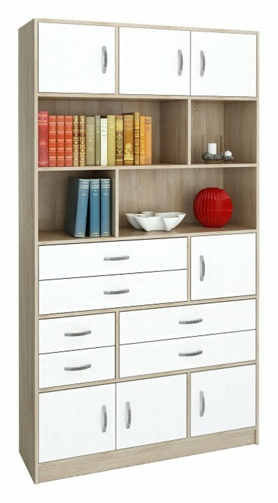 Фото Шкаф комбинированный Либерти-61 MAS_Stellazh_Liberti-61DB - интернет-магазин МегаТерем в Москве