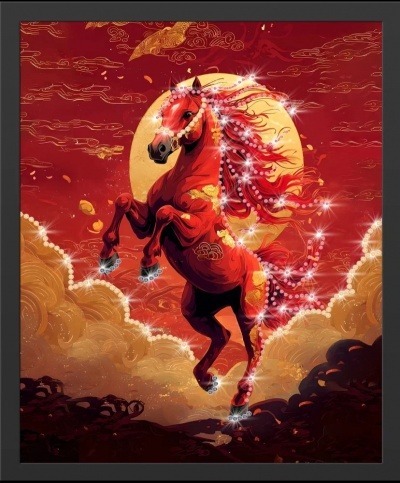 Картина Огненный император с кристаллами Swarovski (2455) Фото Картина Огненный император с кристаллами Swarovski (2455) - интернет-магазин МегаТерем в Москве