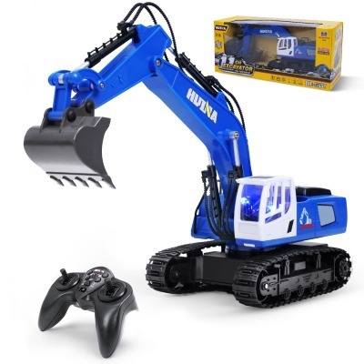 Радиоуправляемый экскаватор HUI NA TOYS масштаб 1:18 2.4G (HN1558-BLUE)