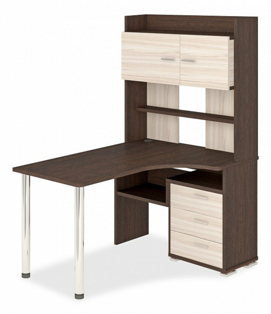 Фото Стол компьютерный Домино СР-133-130 MER_SR-133-VK-PRAV - интернет-магазин МегаТерем в Москве