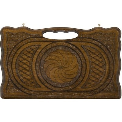 Нарды резные "Бесконечность" с ручкой 30, Haleyan (28664)