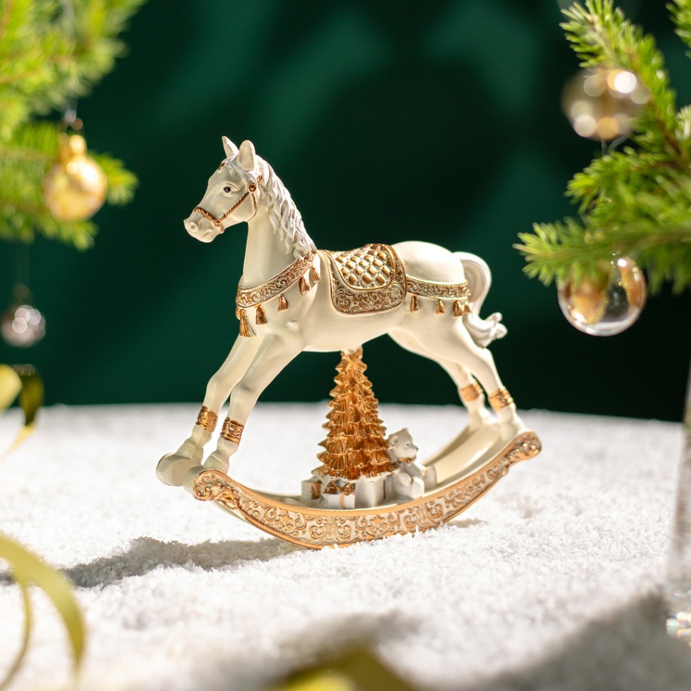 Фото Статуэтка конь-качалка 14х3,5х14 см Lefard (146-2221) - интернет-магазин МегаТерем в Москве