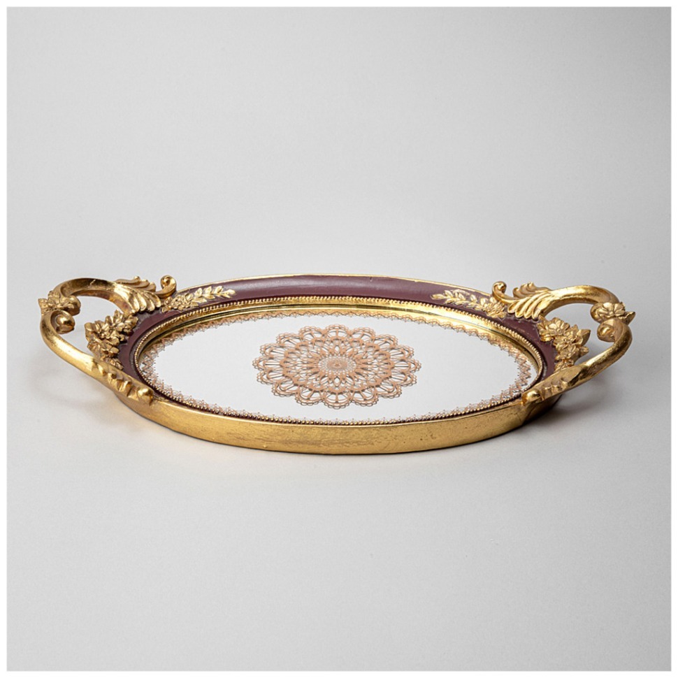 Фото Поднос декоративный 43.3*24*5.3cm Lefard (504-422) - интернет-магазин МегаТерем в Москве