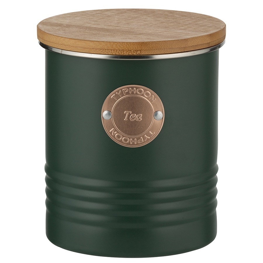 Фото Банка для чая living, 1 л, зеленая (73407) - интернет-магазин МегаТерем в Москве