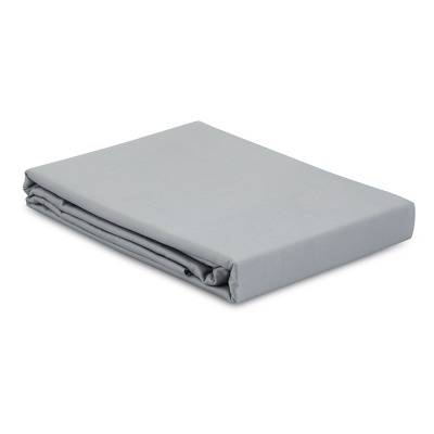 Простыня из премиального сатина светло-серого цвета из коллекции essential, 180х270 см (79838)