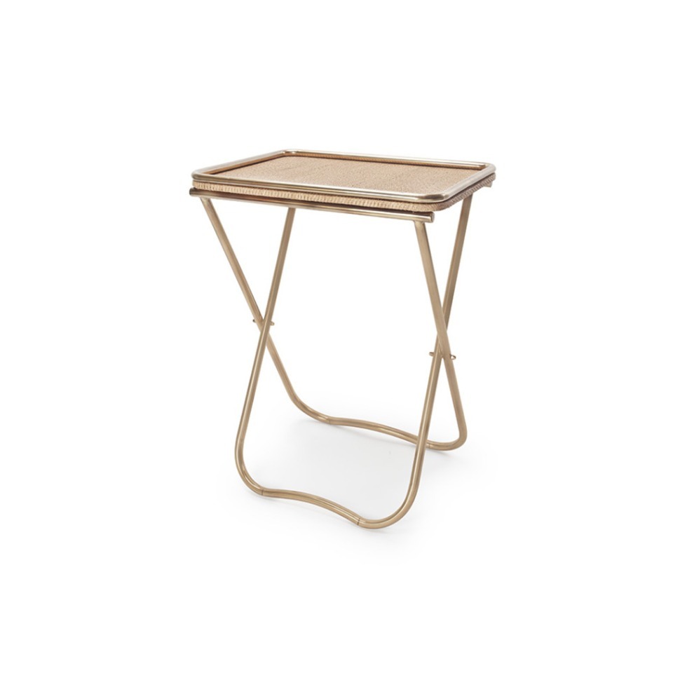 Фото Стол приставной F107, сталь, brass, ROOMERS FURNITURE - интернет-магазин МегаТерем в Москве