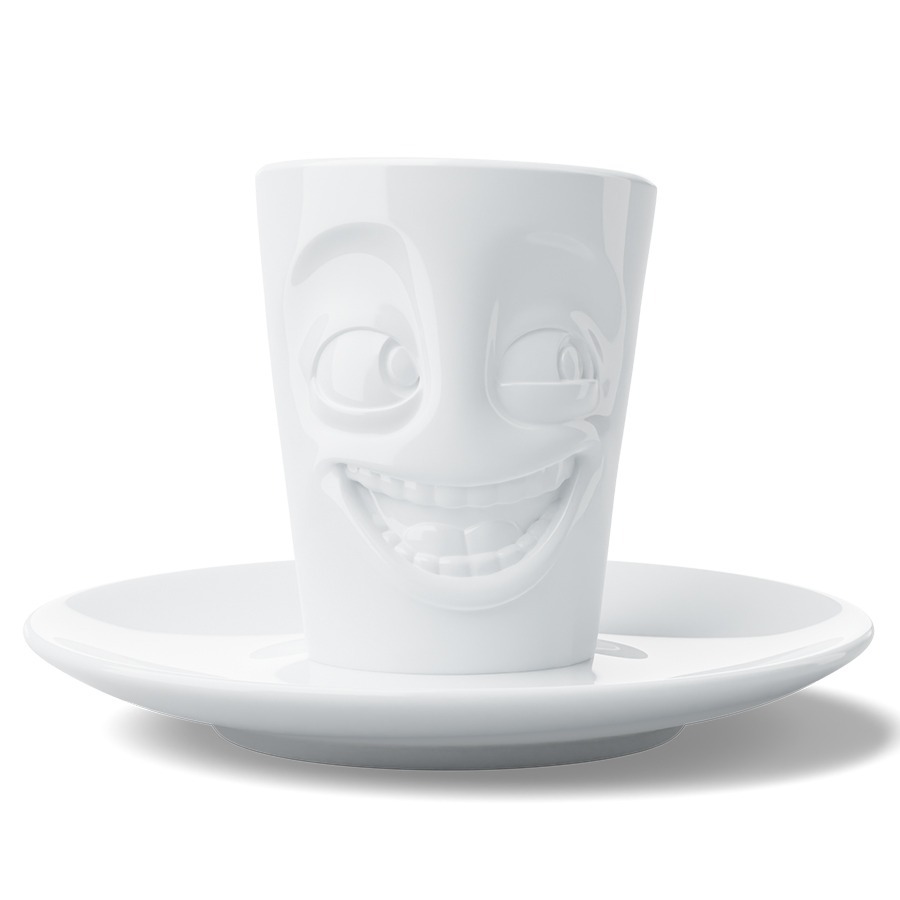 Фото Кофейная пара joking, 80 мл, белая (78665) - интернет-магазин МегаТерем в Москве