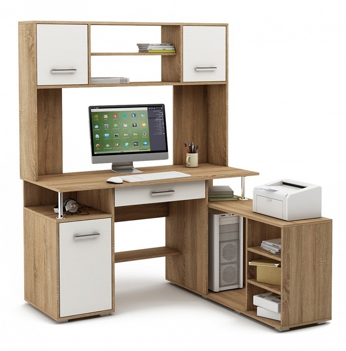 Фото Стол письменный Амбер-22Я MAS_KSAM-22YA-DSB - интернет-магазин МегаТерем в Москве