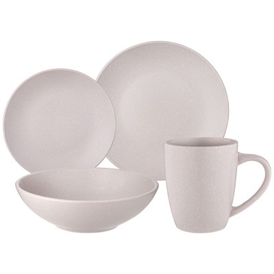 Набор посуды обеденной bronco "moments" на 4 пер. 16 пр. кремовый (577-191) 