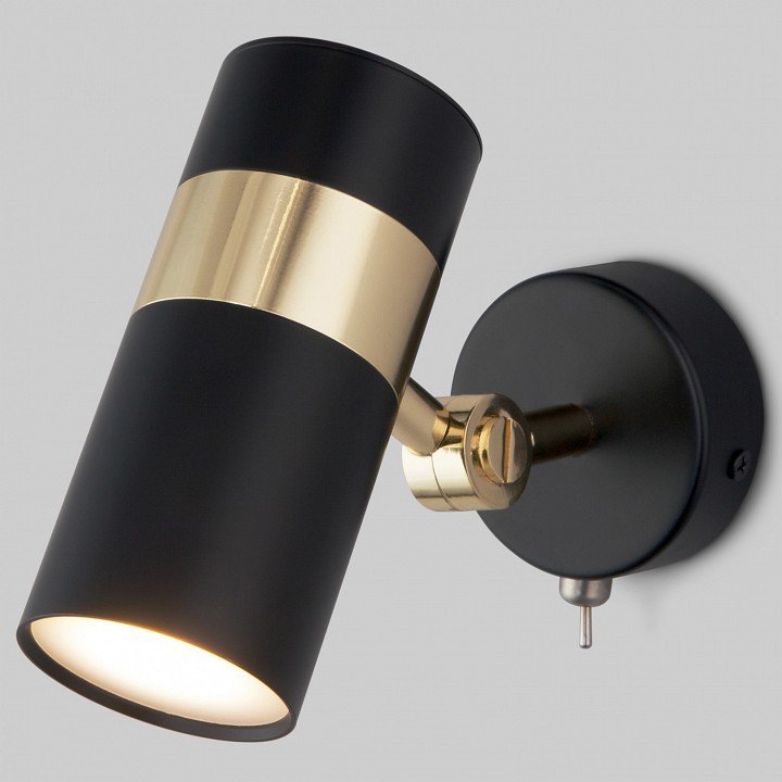 Фото Бра Eurosvet Viero 20096/1 черный/золото EV_a053053 - интернет-магазин МегаТерем в Москве