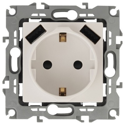 Розетка с заземлением и со ...