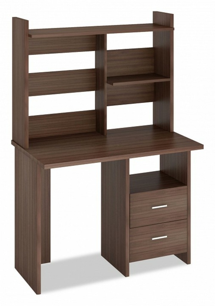 Фото Стол компьютерный Домино Лайт СКЛ-Прям100+НКЛ-100 MER_SKL-Pryam100_NKL-100_SH - интернет-магазин МегаТерем в Москве