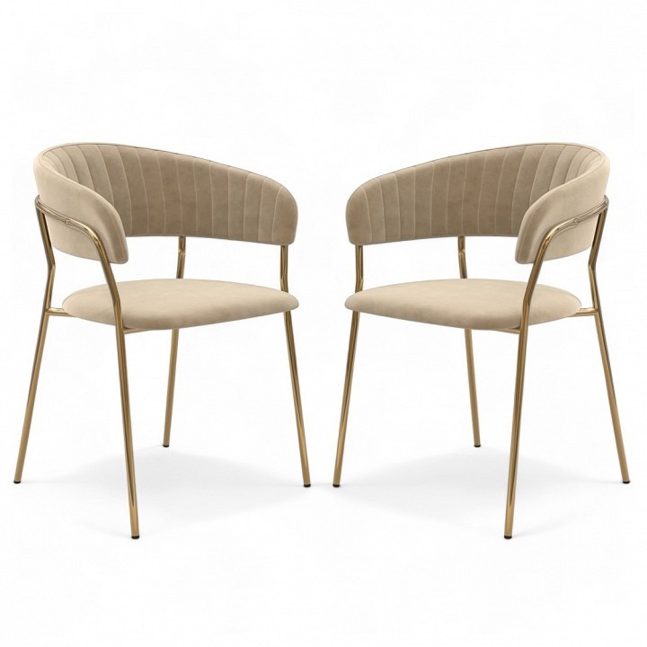 Фото Набор из 2 стульев Whispered Fusion HSBI_DC72_beige_2 - интернет-магазин МегаТерем в Москве