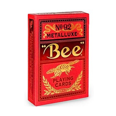 Карты "Bee Metalluxe Red" (47033)