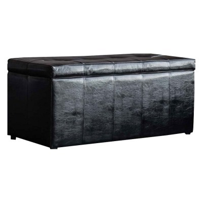 Банкетка-сундук Лонг черная...