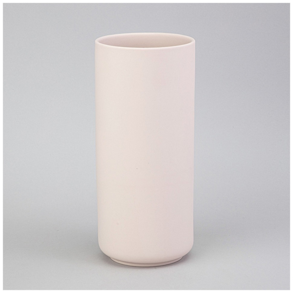 Фото Ваза 11*11*25см цвет: пудровый Lefard (374-138) - интернет-магазин МегаТерем в Москве