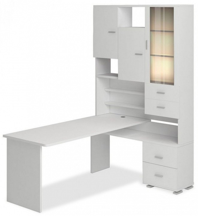 Фото Стол компьютерный Домино СР-620/180 MER_SR-620-180-BE-PRAV - интернет-магазин МегаТерем в Москве